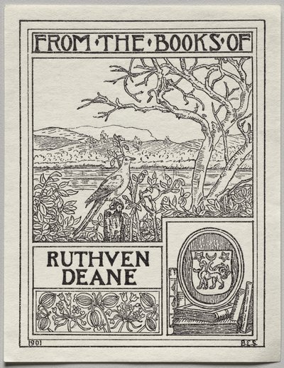 Boekplaat: Ruthven Deane door Unknown artist