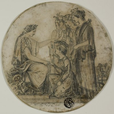 Britannia Verdeelt Burgerkronen door Unknown artist
