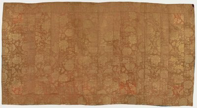 Brocade, zijde. Een boeddhistische monnikspij, gepatcht: Kesa door Unknown artist