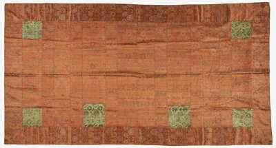 Brocade, zijde. Een boeddhistische monnikspij, gepatcht; kesa door Unknown artist