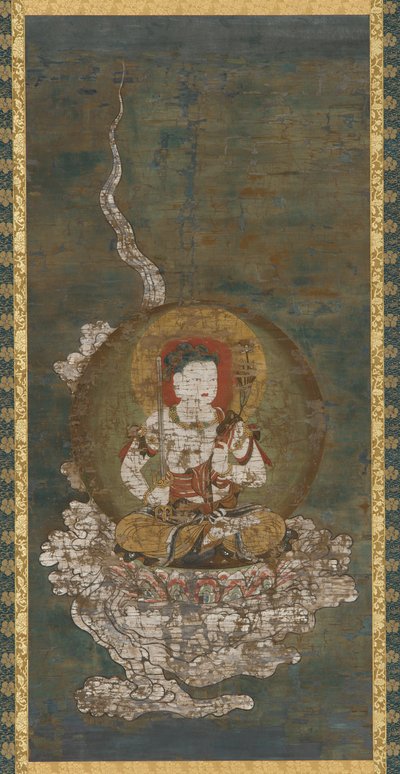 Boeddhistische godheid: Gokei Monju (Manjushri) door Unknown artist