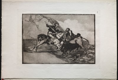 Stierengevechten: De Manier waarop de Oude Spanjaarden Stieren op Paard in het Open Veld Jaagden door Unknown artist