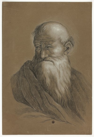 Buste van bebaarde oude man door Unknown artist