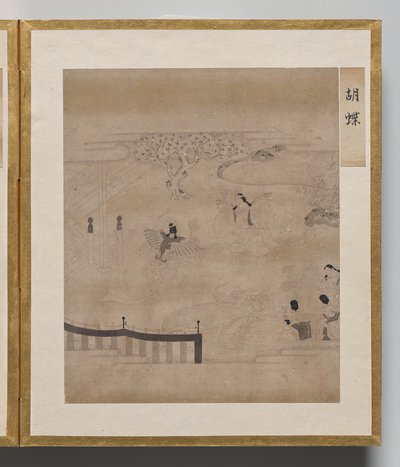 Vlinders uit Album van Illustraties voor het Verhaal van Genji door Unknown artist