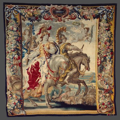Caesar en Cleopatra amuseren zich uit Het verhaal van Caesar en Cleopatra door Unknown artist