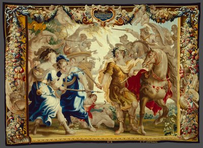 Caesar in de Gallische oorlogen uit Het verhaal van Caesar en Cleopatra door Unknown artist
