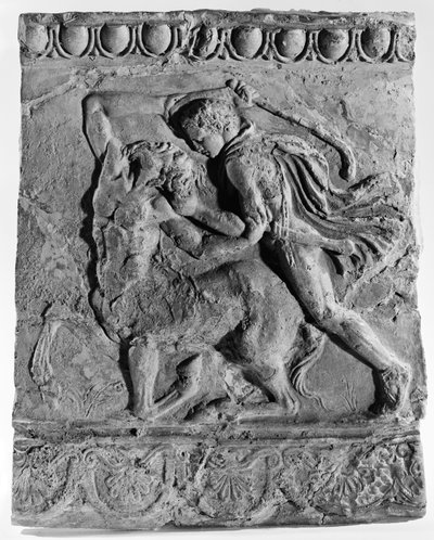 "Campana Reliëf van Theseus die een Centaur doodt door Unknown artist