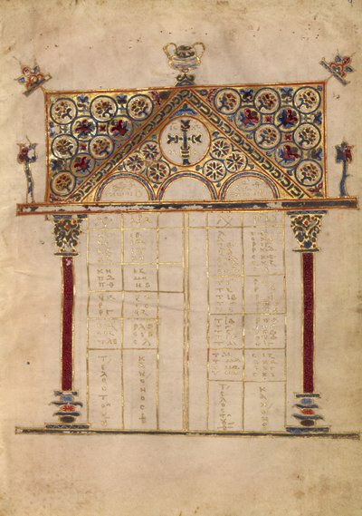 Pagina Canon-tabel door Unknown artist