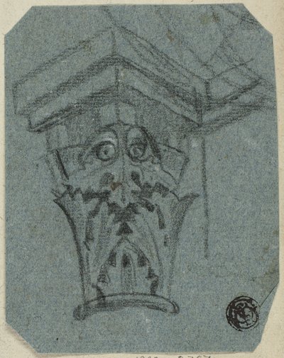 Hoofdstad van Kolom door Unknown artist
