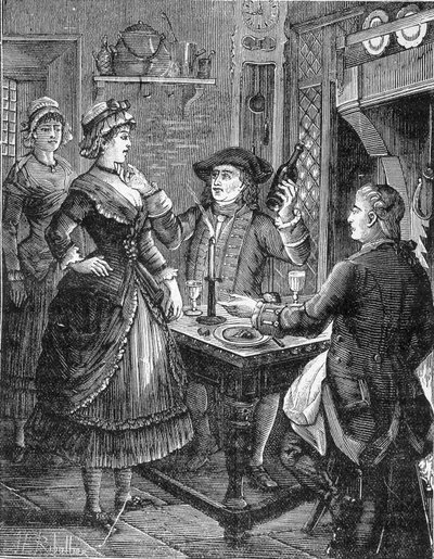 Cartridge, koning der bandieten. Jeanneton en Venus. Gravure door Jules de Grandpré. Populaire roman uit het einde van de 19e eeuw door Unknown artist