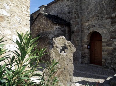 Kathaar herdenkingsmonument in Minerve in de Hérault. door Unknown artist
