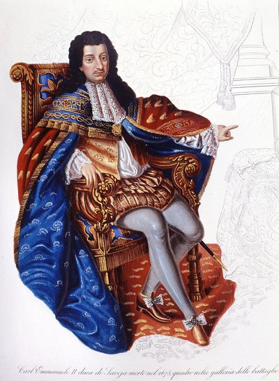Karel Emanuel II (1634 - 1675), Hertog van Savoye door Unknown artist