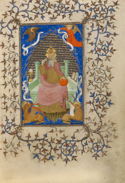 Christus in Majesteit omringd door de symbolen van de vier evangelisten door Unknown artist