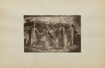 ["Opdracht van Christus aan Petrus (Matteüs 16:18-19, Johannes 21:15-17)" door Rafaël] door Unknown artist
