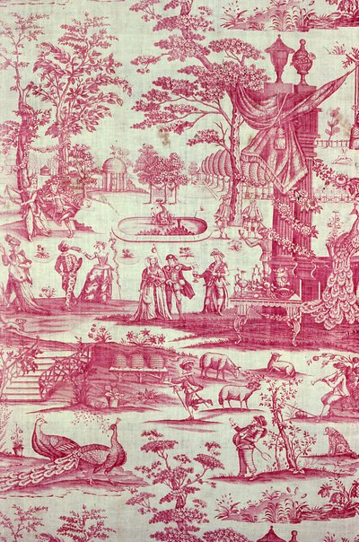 Commedia del Arte (Woningtextiel) door Unknown artist