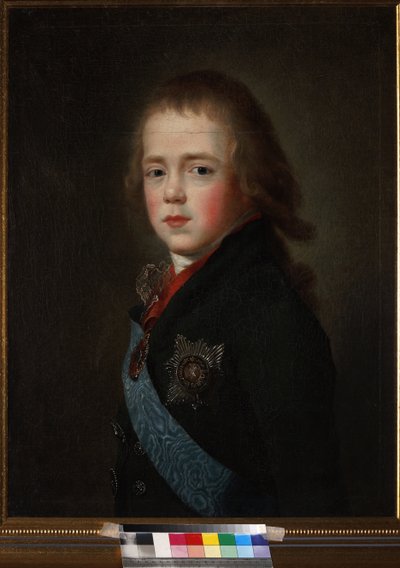 Portret van grootvorst Constantijn Pavlovitsj van Rusland als kind door Unknown artist