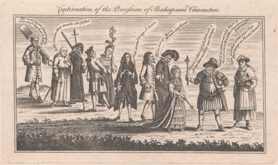 Voortzetting van de Processie van Shakespeare