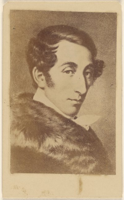 [Kopie van een schilderij van een onbekende man met een jas met een bontkraag]. door Unknown artist