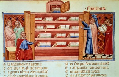 Cornelius Nepos ontdekt de geschiedenis van Troje door Unknown artist