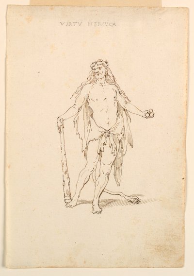 Kostuumontwerp: Heroïsche Kracht voor een Ballet door Unknown artist