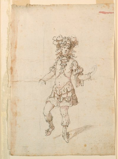 Kostuumontwerp: Mannelijke danser voor een ballet door Unknown artist