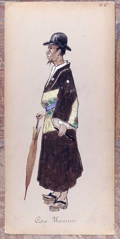 Kostuum voor een personage uit het koor van de opera "Madame Butterfly" door Giacomo Puccini in 1904. Collectie van het Museo della Scala in Milaan. door Unknown artist