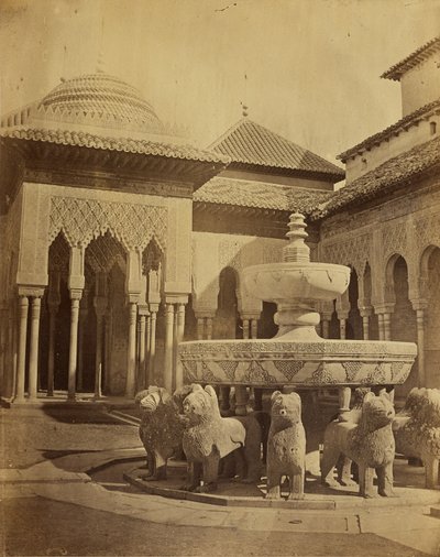 [Hof van de Leeuwen, Alhambra]. door Unknown artist