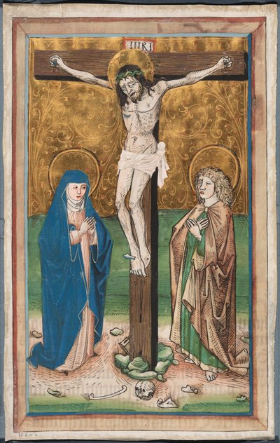Kruisiging met de Maagd Maria en Sint Jan (recto); Sint Sebald met de schenkers Paul Volkmayr en Sebald Schreyer (verso) door Unknown artist