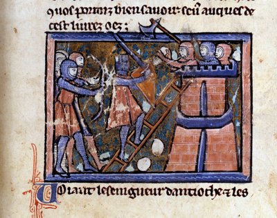 Kruistocht (waarschijnlijk de eerste): de inname van Jeruzalem door de kruisvaarders door Unknown artist