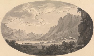 Cumberland landschap door Unknown artist