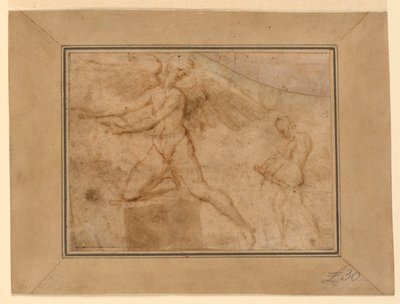 Cupido bezoekt Psyche door Unknown artist