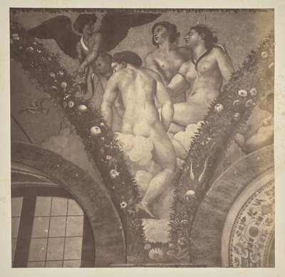 Cupido toont Psyche aan de drie Gratiën door Unknown artist