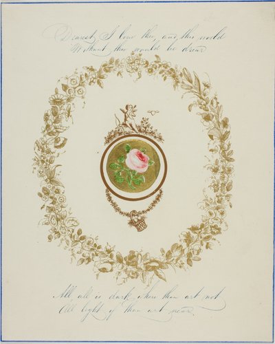 Liefste, ik hou van jou (valentijn) door Unknown artist