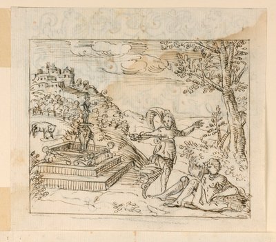 De dood van Thisbe door Unknown artist
