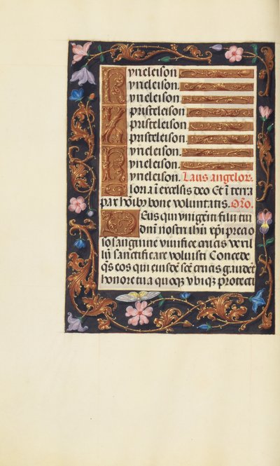 Versierde tekstpagina door Unknown artist