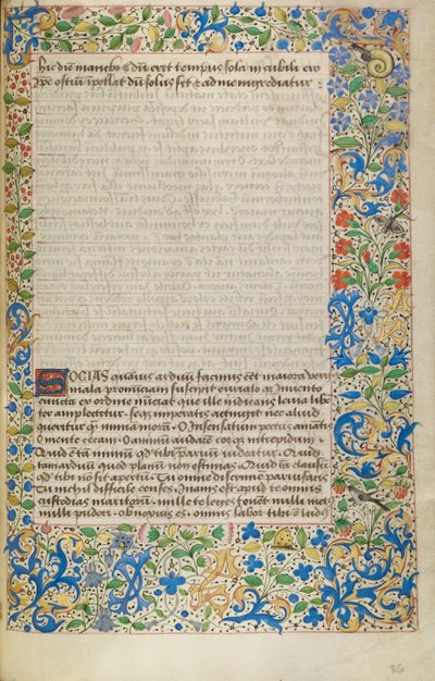 Versierde tekstpagina door Unknown artist