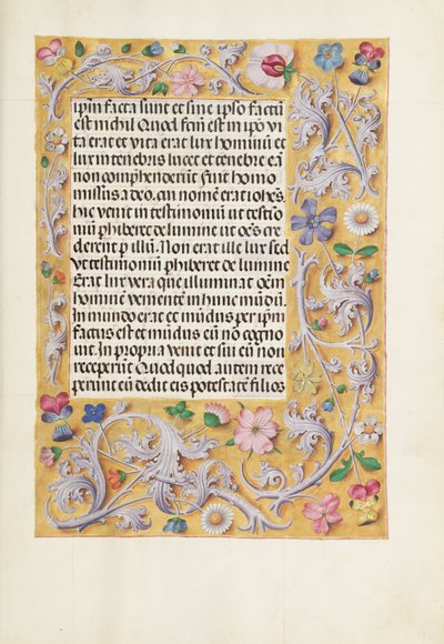 Versierde tekstpagina door Unknown artist