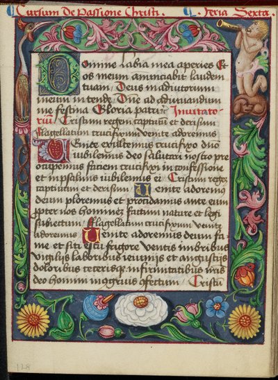 Versierde tekstpagina door Unknown artist