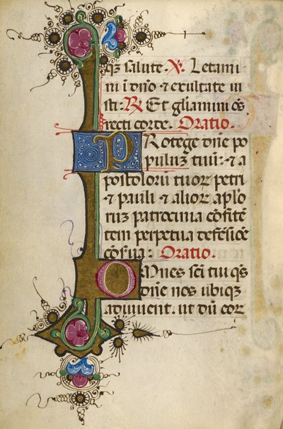Versierde tekstpagina door Unknown artist