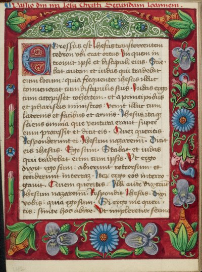 Versierde tekstpagina door Unknown artist