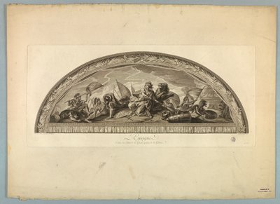 Decoraties door Lebrun en Mignard in het Paleis van Versailles door Unknown artist