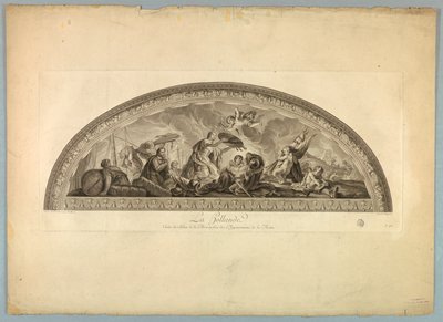 Versieringen door Lebrun en Mignard in het Paleis van Versailles door Unknown artist