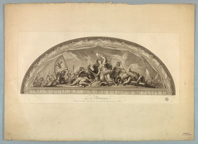 Decoraties door Lebrun en Mignard in het Paleis van Versailles door Unknown artist