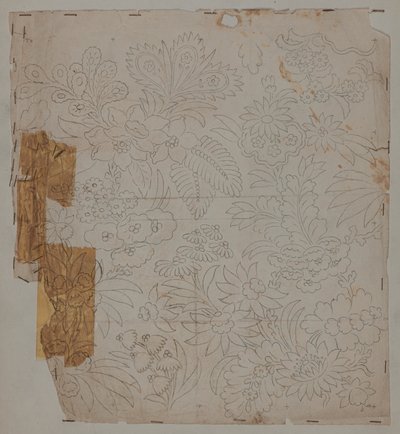 Ontwerptekening door Unknown artist