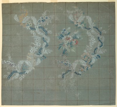 Ontwerp voor Zijde Brokaat door Unknown artist