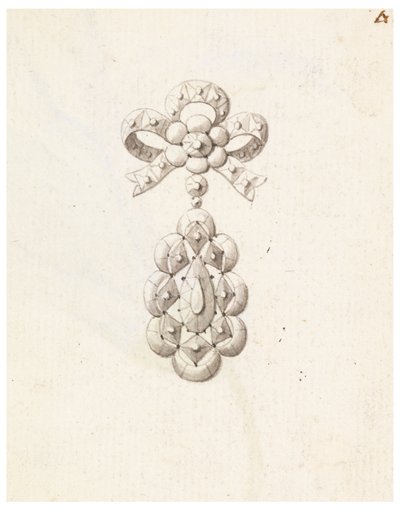 Ontwerp voor een broche door Unknown artist