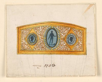 Ontwerp voor een Kam door Unknown artist