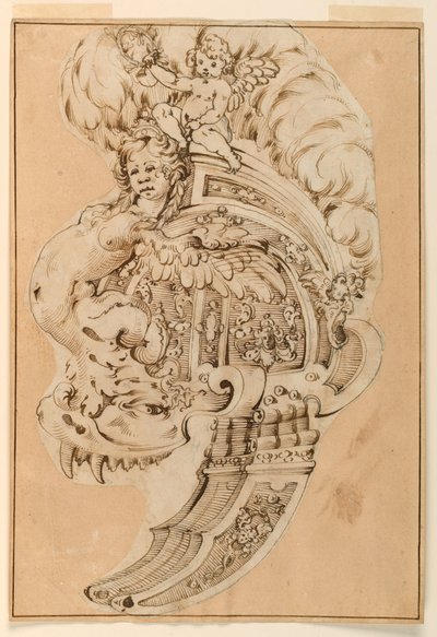 Ontwerp voor een Decoratieve Burgonet door Unknown artist
