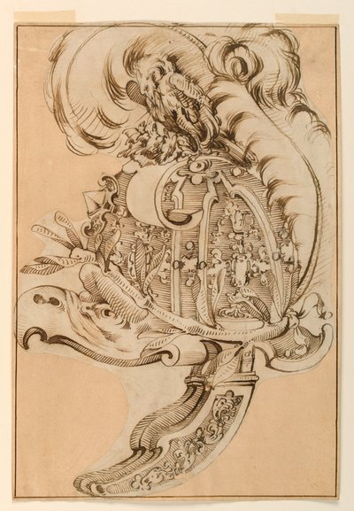 Ontwerp voor een Decoratieve Burgonet door Unknown artist