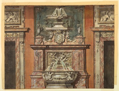 Ontwerp voor een Halmuur door Unknown artist